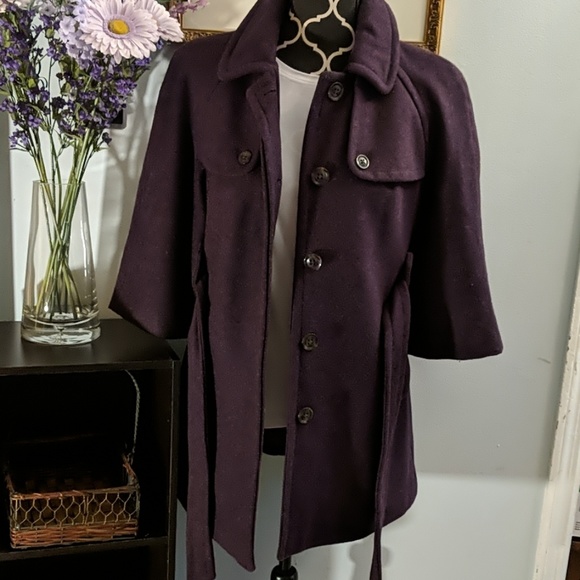 GAP Purple Pea Coat for Women - Picture 2 of 4